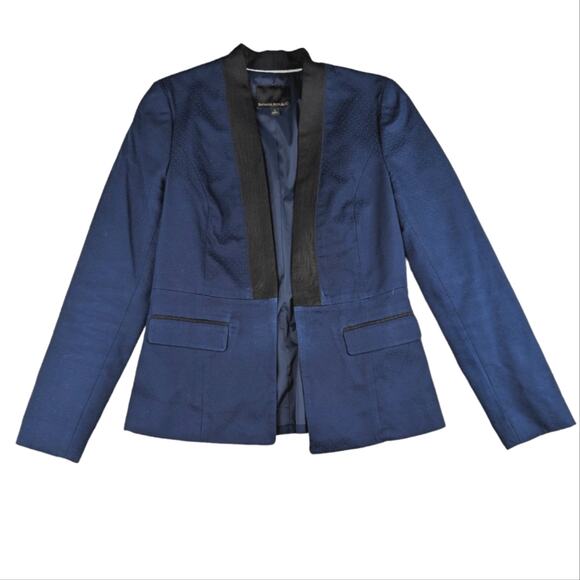 Banana Republic Tuxedo Blazer Navy Blue - Women's Size 4 - Picture 1 of 9